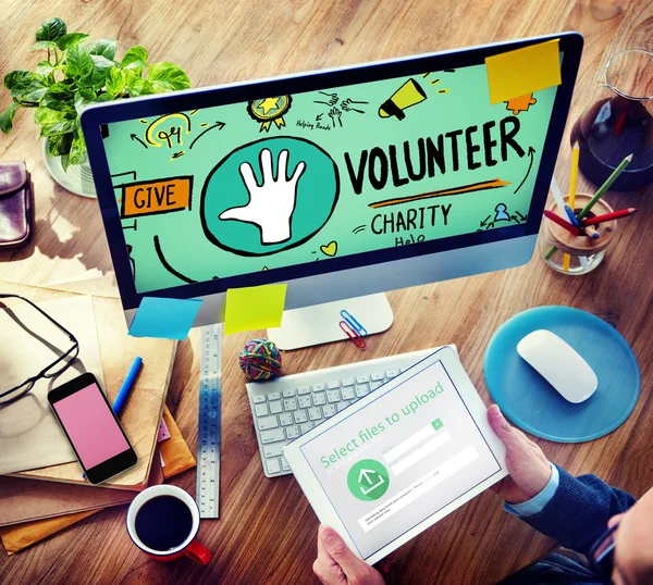 Volunteer Charity Help Assisting Concept