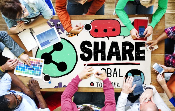 Share Social Media Connection Concept