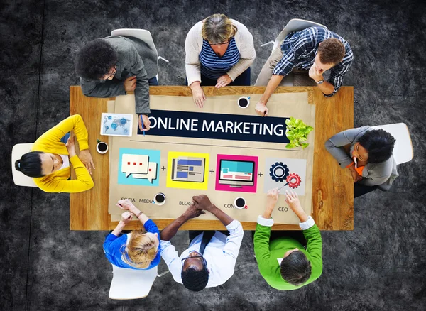 Online Marketing Business Content  Concept