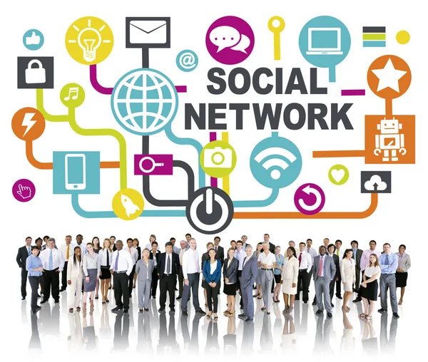 Communication Social Network Concept