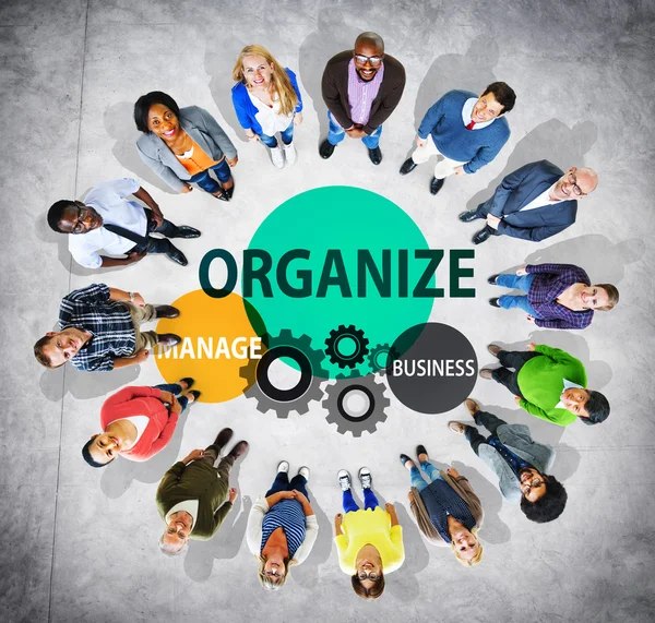 Organize Manage Business Collaboration Concept