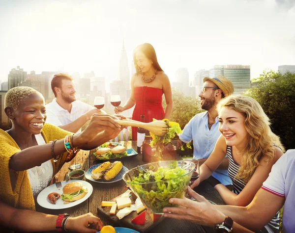 Friends Hanging Out Outdoors