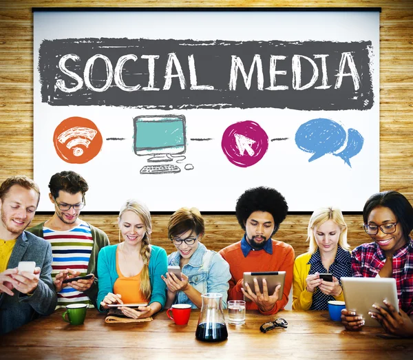 Social Media, Technology Connection Concept
