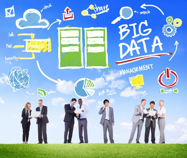 Business People and Big Data Share Concept