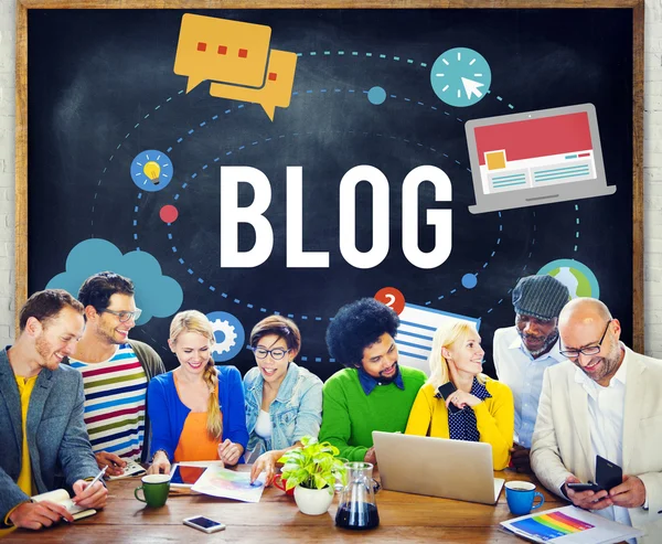 Blogging Media, Social Media Concept