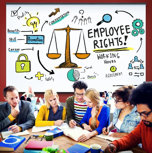 Employee Rights, Benefits Skill Concept