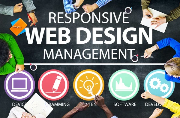 Responsive Web Design Management Concept