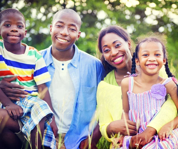 Portrait of a happy African family