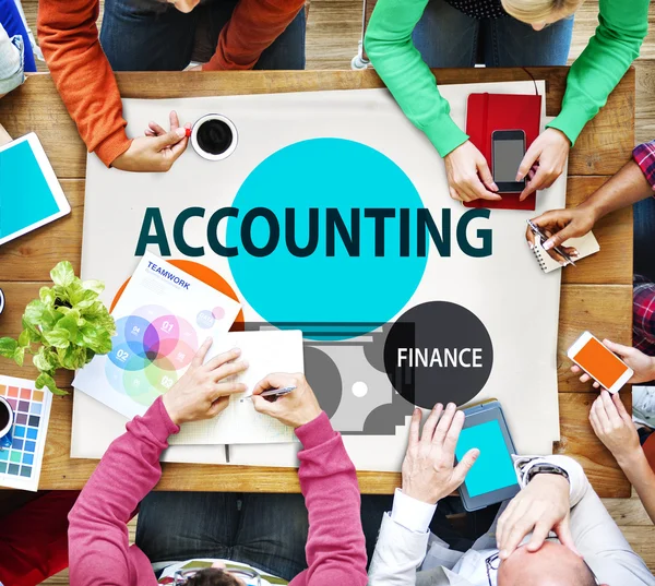 Diverse People and Accounting Concept