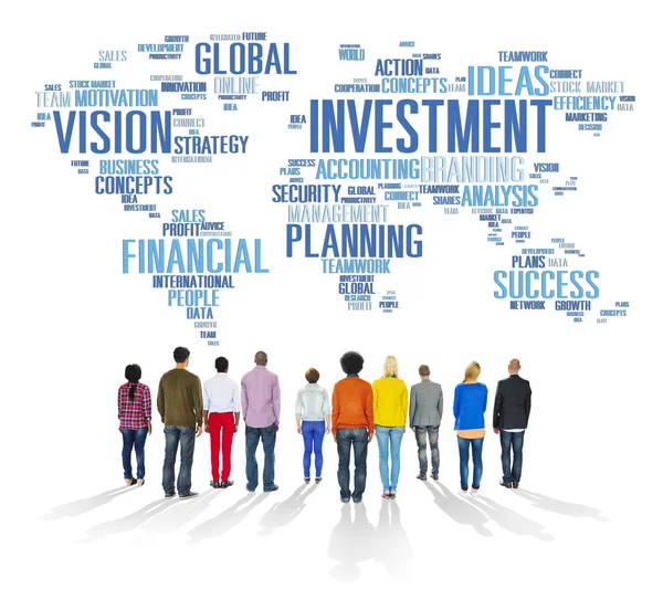 Group of People and Investment Concept