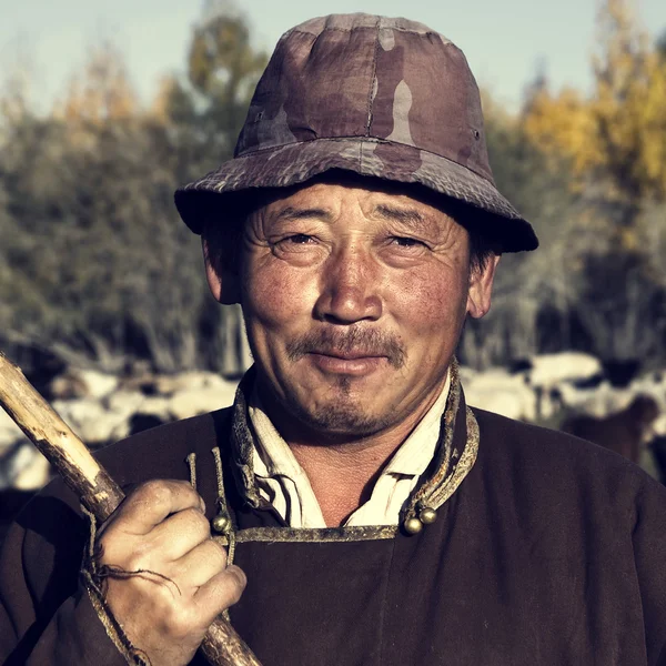 Mongolian Man farmer