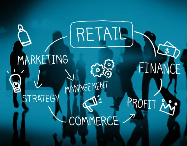 Retail Online Marketing Strategy Concept