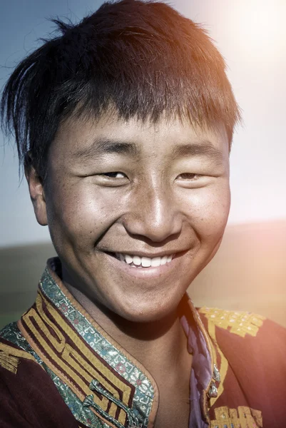 Mongolian Man in Traditional Dress