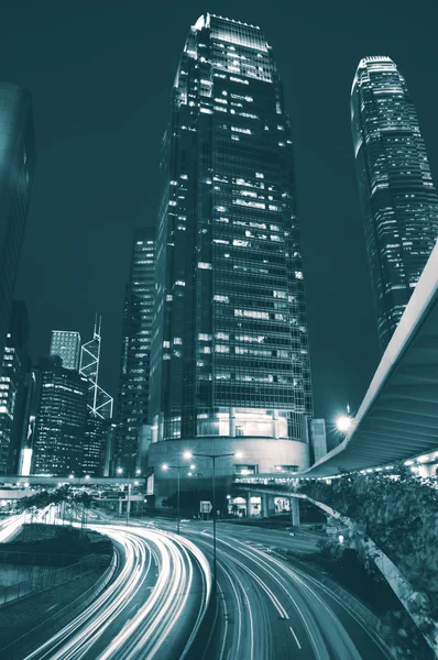 Hong Kong City Lights Cityscape Urban Scene Concept