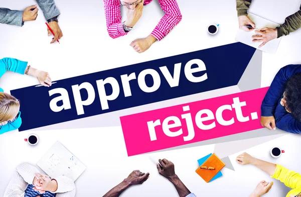 Approve Reject Selection Concept