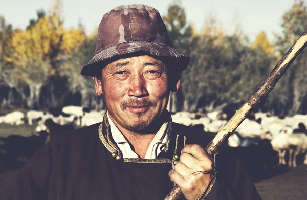 Mongolian Man farmer