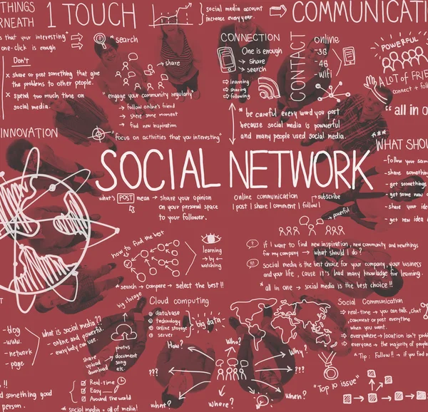 Communication Community. Connection Concept
