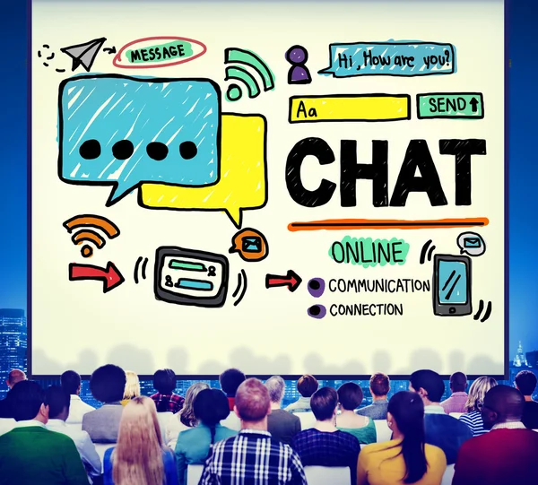 Chat Communication, Social Media Concept