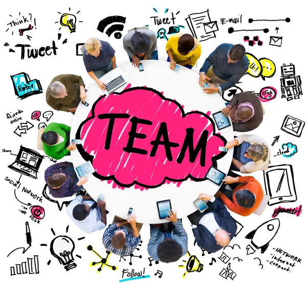 Business people and work in team