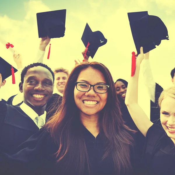 Group Of Students Celebrating Graduation