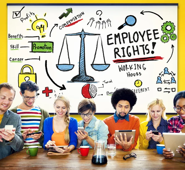 Employee Rights, Benefits Skill Concept