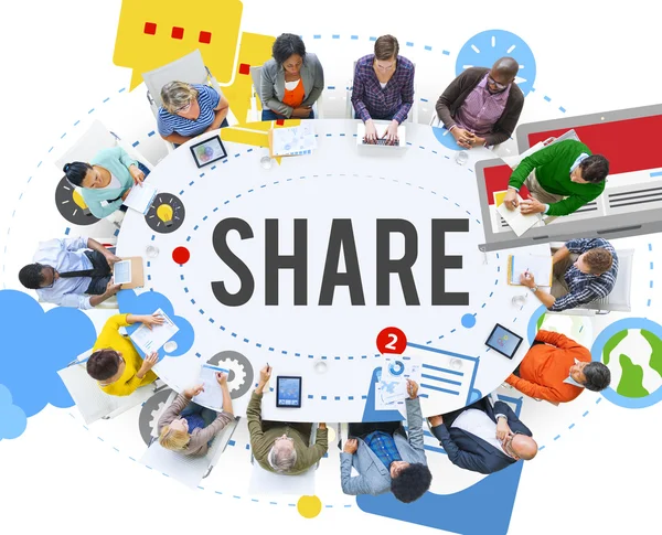 Share Shaing Connection Social Networking Concept