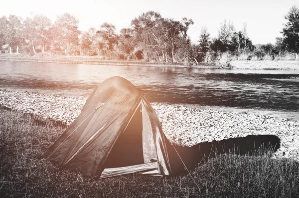 Camping by Beautiful River