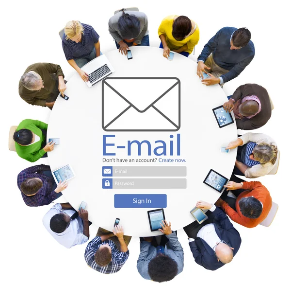 Email, Online Messaging, Social Media Concept