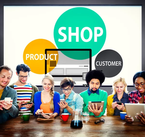 Shop Product Customer Buying Concept