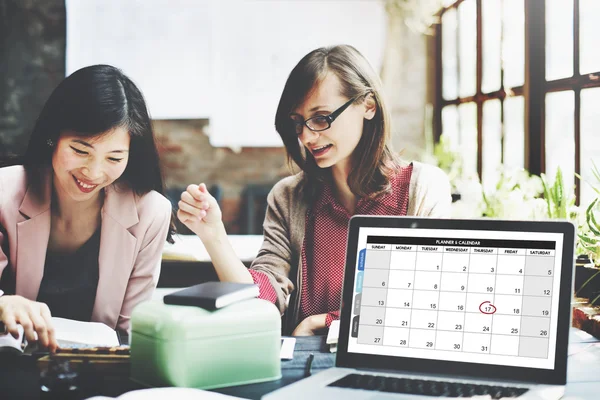 Women working in creative office