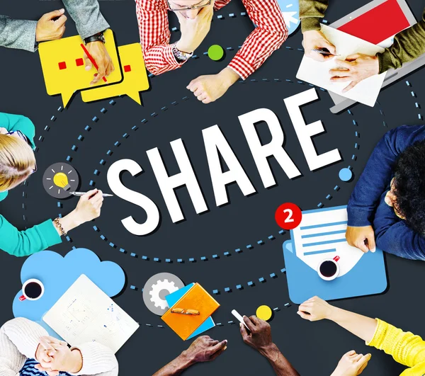 Share Social Networking Concept