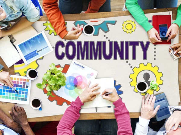 Community Connection, Social Media Concept
