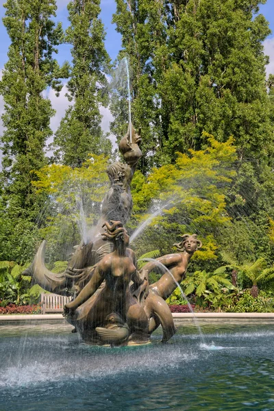 Triton Fountain in HDR, Queen Mary\'s Gardens, Regent\'s Park, London, UK