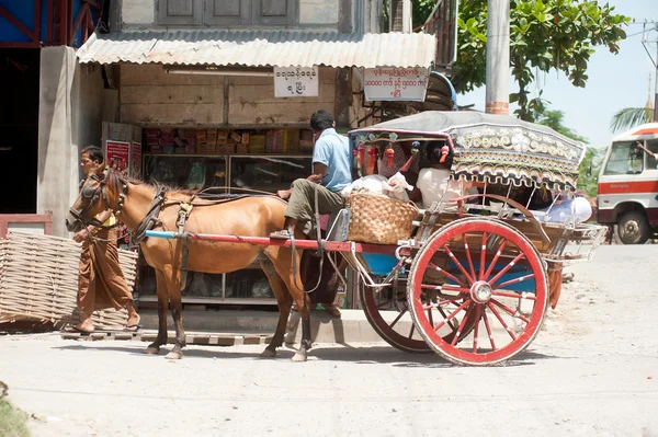 Carriage waiting passenger in Amarapura ancient city of Myanmar.