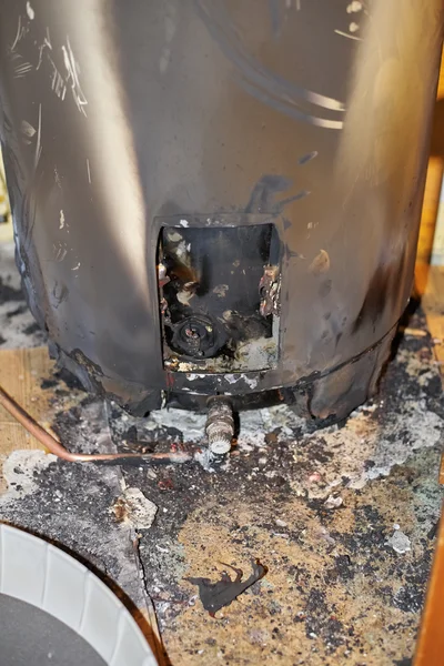 Burned Water Heater