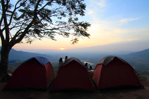 Camping on the mountain