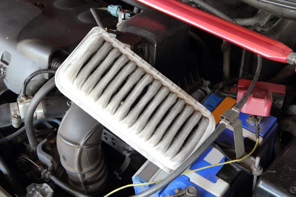Remove air filter of car