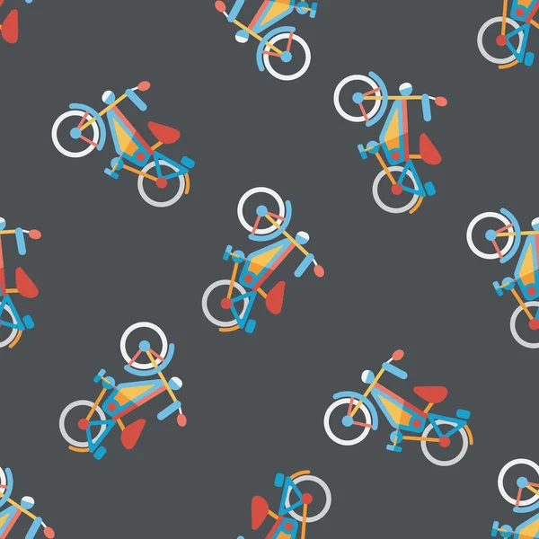 Transportation bicycle flat icon,eps10 seamless pattern background