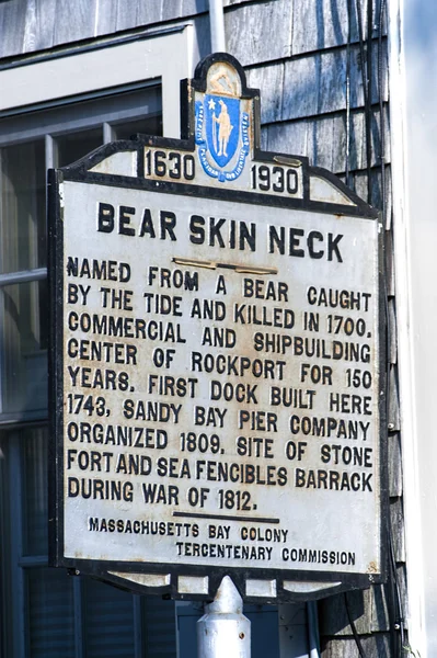 Vintage Bearskin Neck Welcome Sign - Rockport, MA