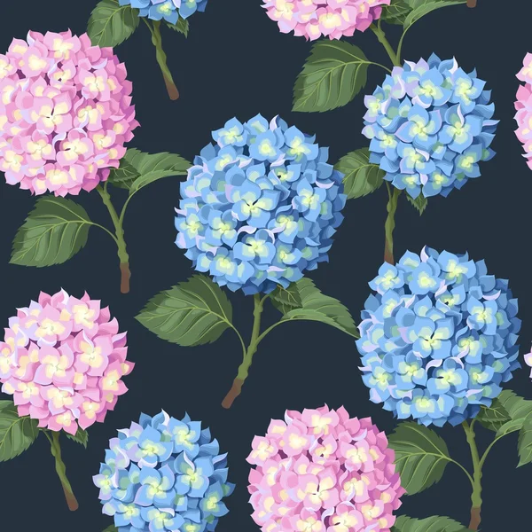 Hydrangea flower seamless