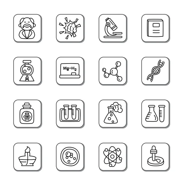 Science and Chemistry Doodle Icons