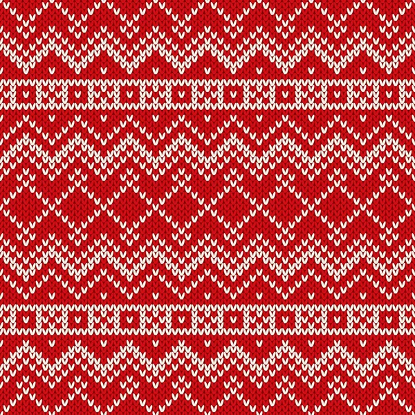 Nordic traditional Fair Isle style seamless knitted pattern
