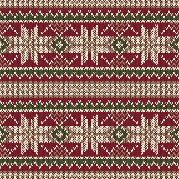 Christmas Sweater Design. Seamless Knitting Pattern. Winter Holiday Background