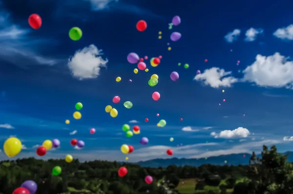 Tilt Shift Balloon Release