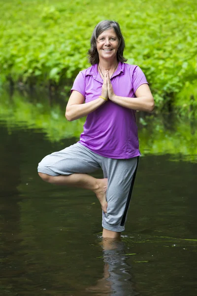 Woman doing yoga