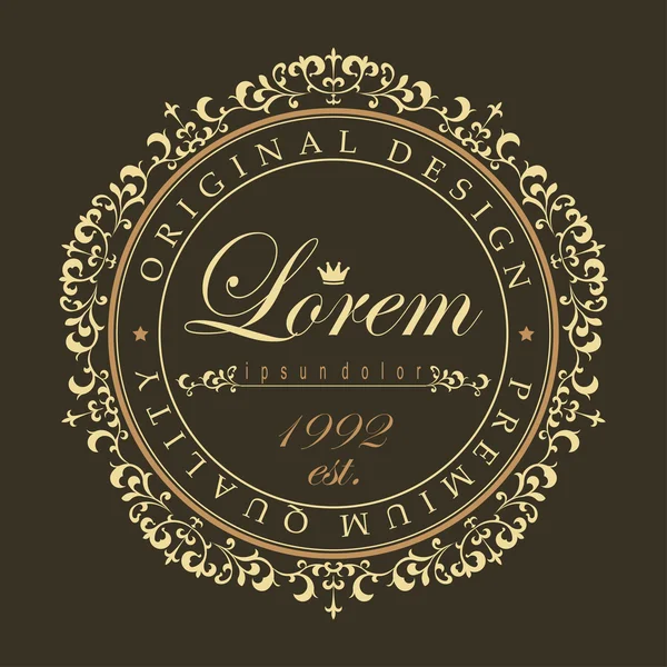 Luxury round vector ornament