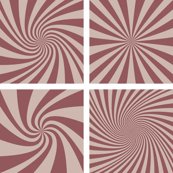 Retro spiral background set