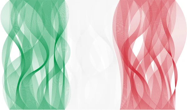 Wave line flag of Italy