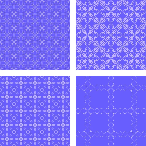 Blue seamless pattern set