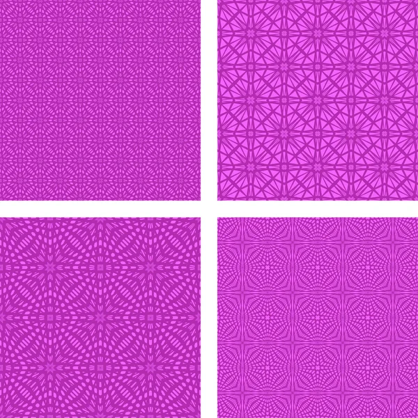 Magenta seamless pattern set